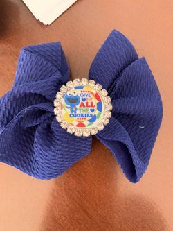 Cookie Monster hair bow