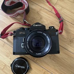 Canon F1 35mm SLR Film Camera W/Waist Level Viewfinder & FL50mm F1:14