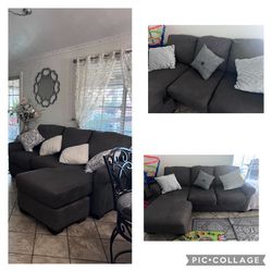 Sofa Couch Dark Grey - No Delivery 