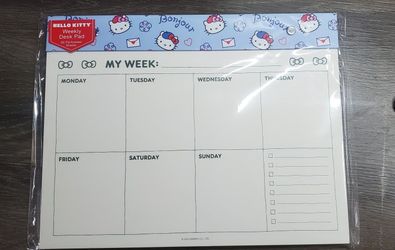 Hello Kitty Weekly Desk Pad
