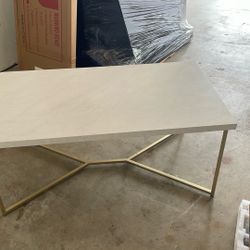 Faux Marble Coffee Table 