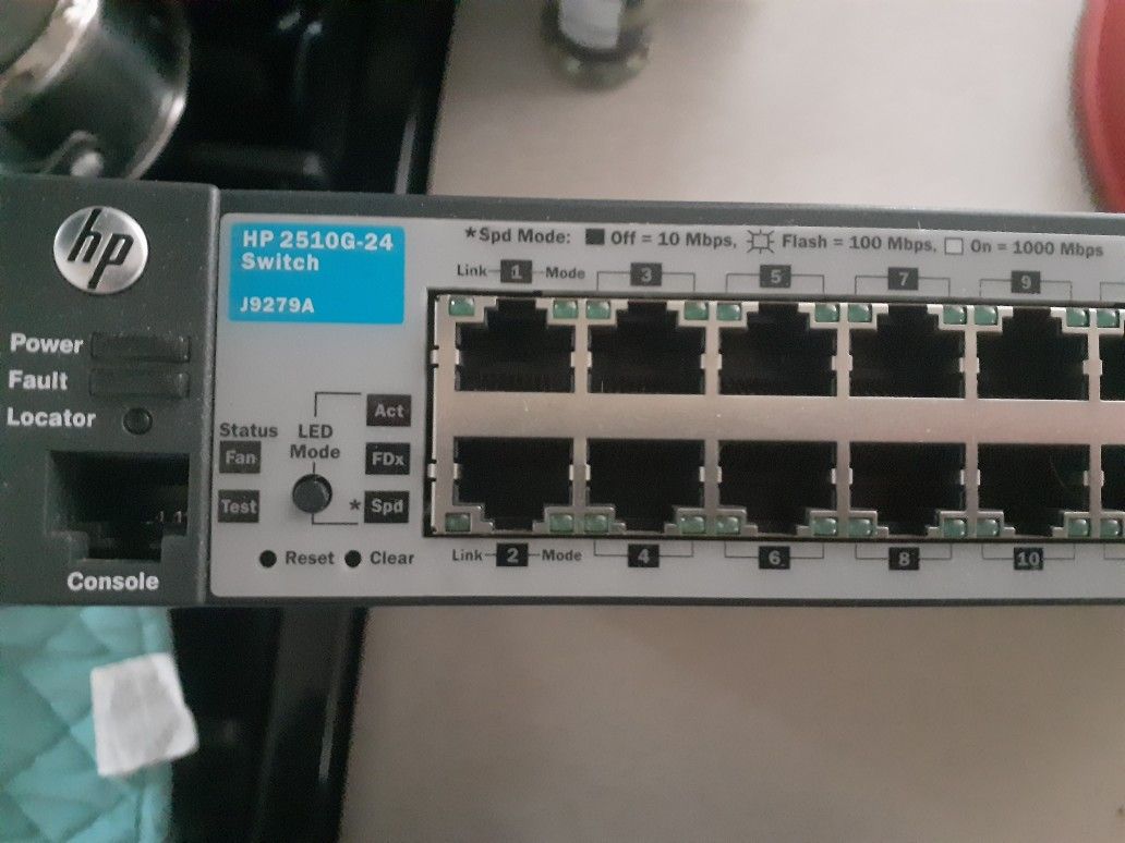 HP 2510G-24; 24 Port 10/100/1000 Programmable Network Switch