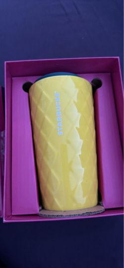 Starbucks Yellow Ceramic Tumbler