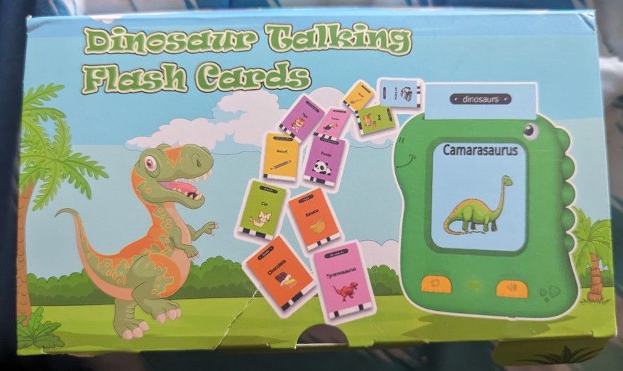 NEW Dinosaur Talking Flash Cards (Pink)