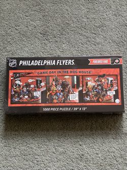 Philadelphia Flyers NHL Game Day in the Dog House - 1000pc Puzzle (New)