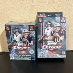 Topps Chrome NFL 2025 Football Hanger and Value Box (prices in description)