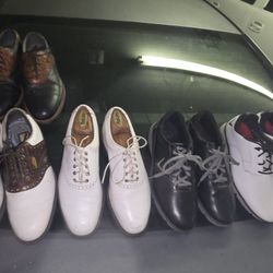 Men's Golf Shoes 5 Pairs Sz 9 M