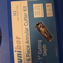 Unibor 6 Piece Annular Cutter Kit Skit-01