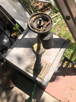 Heavy solid BRASS lamp.