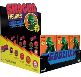 Super7 Toho Shogun Godzilla Blind Box Flat - (12 Pack) 3.75" Toho Godzilla
