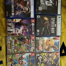 PlayStation 5 And Nintendo Switch Video Games 