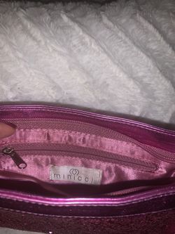 Minicci Fuschia Glittery Wristlet