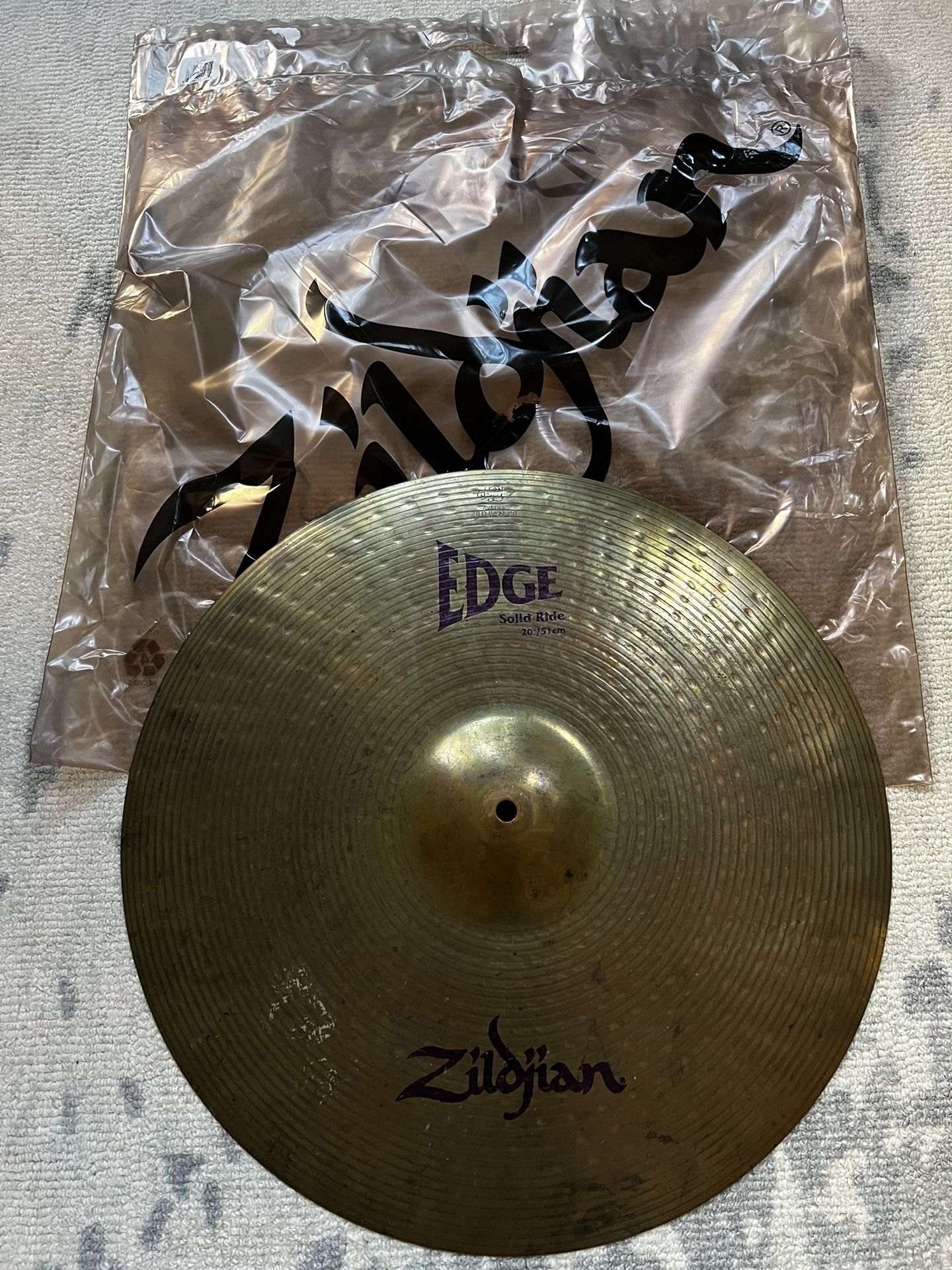 Zildjian Edge 20” Solid Ride Cymbal
