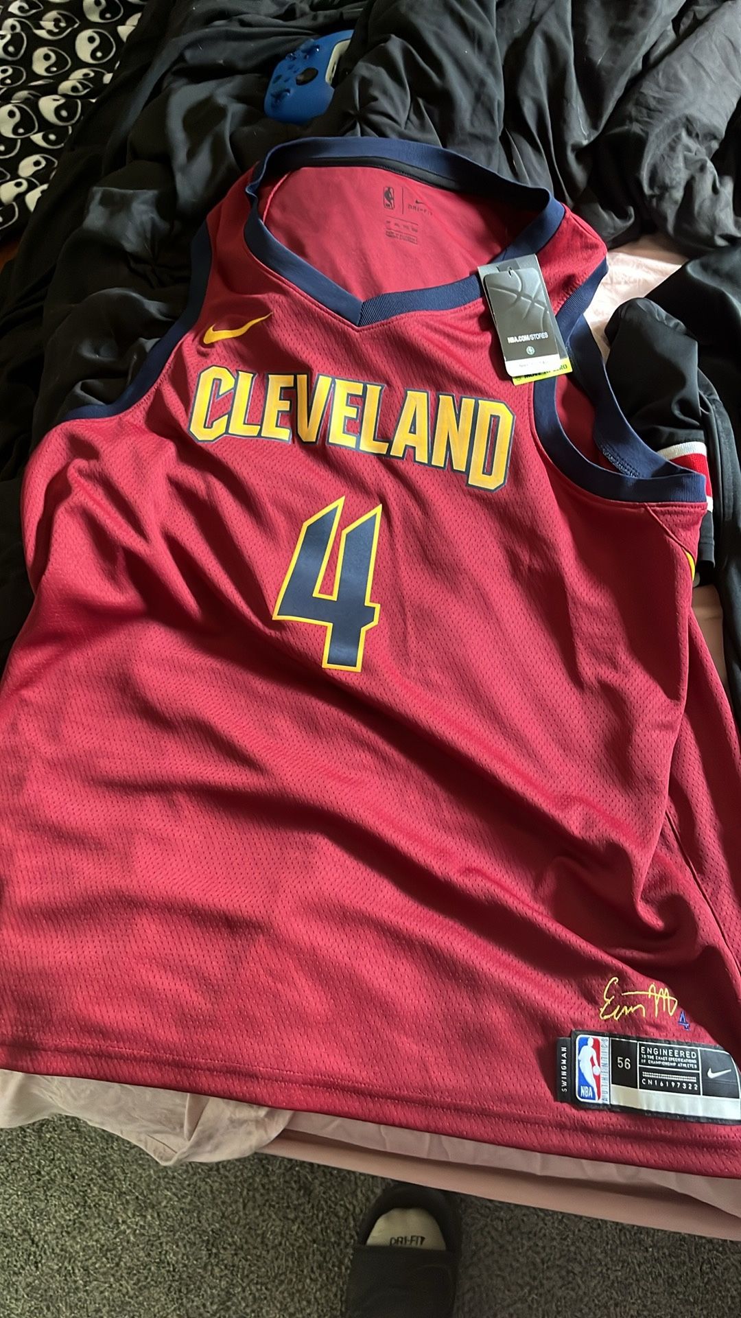 Xl  Evan Mobley Jersey Stitch Signed