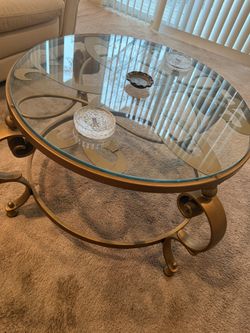 Glass Top Coffee Table