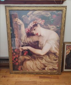 Sea Spell Dante Gabriel Rossetti Painting Art Print Antique Victorian Layered Picture Frame
