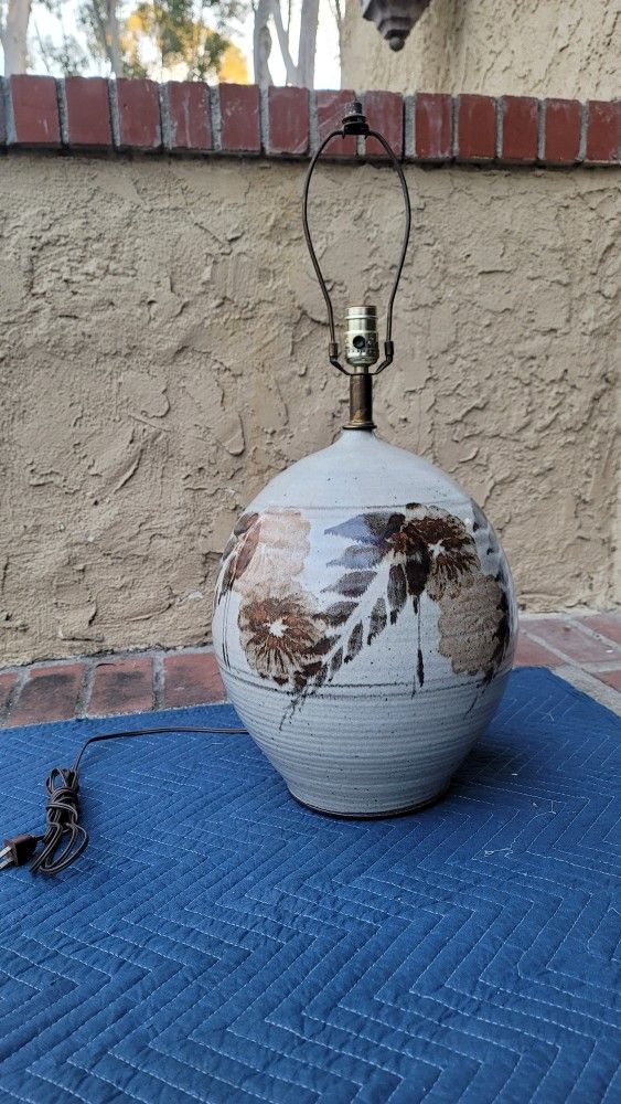 1970's Mid Century California Pottery Table Lamp