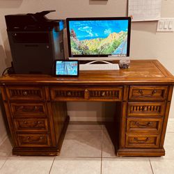 Astounding Marble Top Office Computer Desk