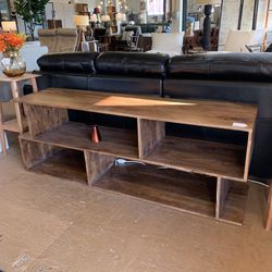 Dark Acacia Cube TV Stand