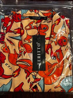 Pokemon Large Charizard Polyester Hawaiian Shirt!