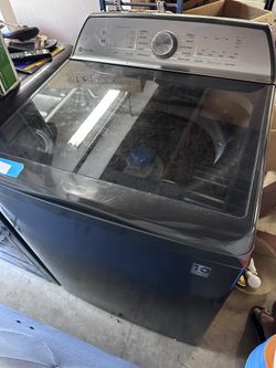 2022 GE Profile Top Load Washer And Front Load Dryer