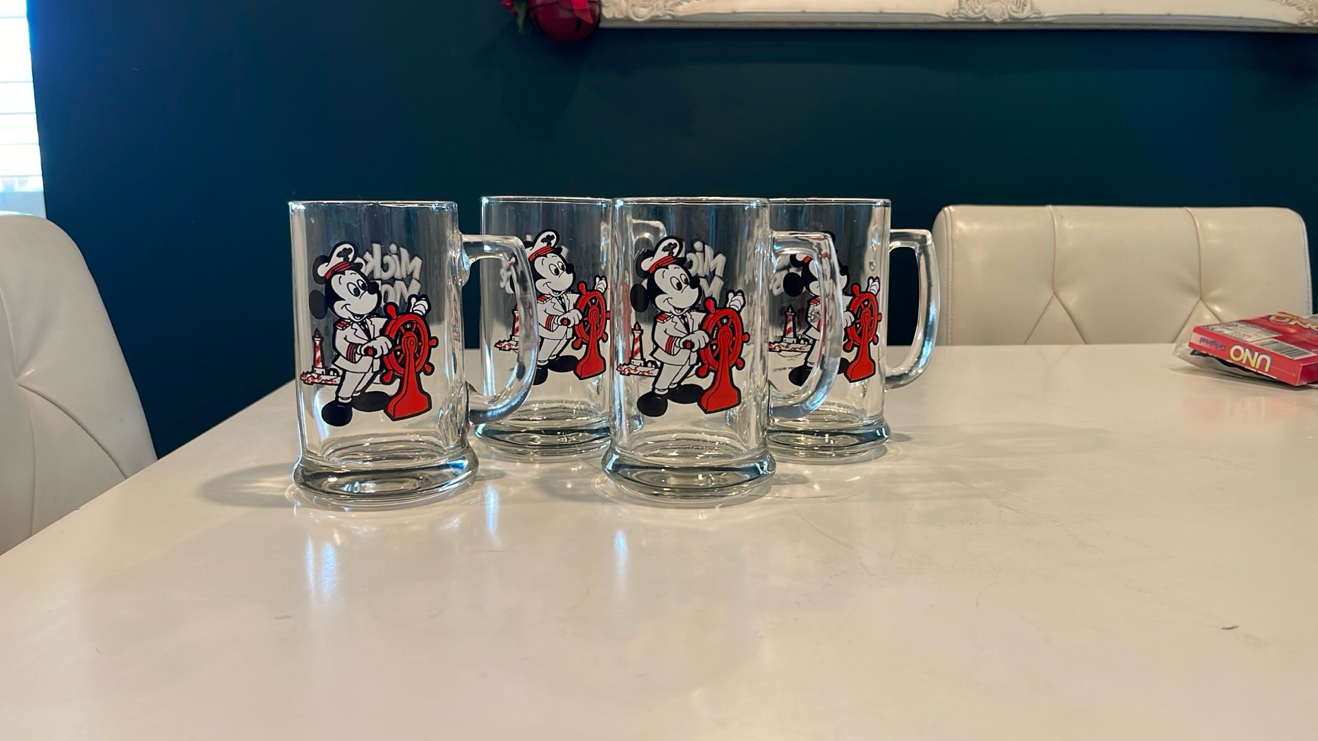 Vintage 1970’s Captain Mickey Mouse 4 Piece Mug Set