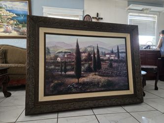 Large Vineyard Painting