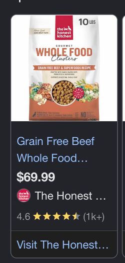 Ultra premium Honest Kitchen Dog Food 10lbs