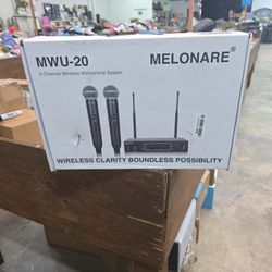 MELONARE- MWU-20 - 2- CHANNEL WIRELESS MICROPHONE SYSTEM 