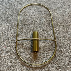 Gold Wall-Mounted Flower Tubes Flower Vase - 14.5(h) x 8(w)