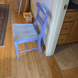 Purple Wooden Chair