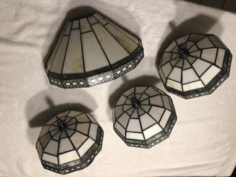Antique Sonoma glass pendants