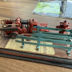 Vintage Fire Truck Engine Business Card Holder 