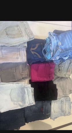 Pantalones Para Niñas Tallas 14 En Buenas Condiciones $5 Cada Uno