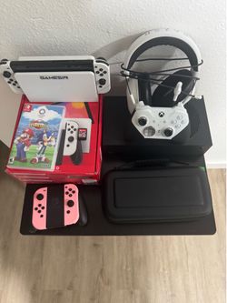Xbox series s black w/ OLED Nintendo switch bundle