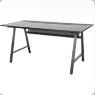IKEA UTESPELARE Gaming desk, black, 63x31 1/2 " 