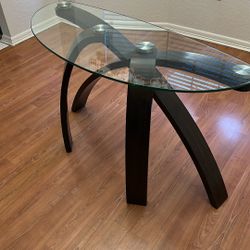 Glass Entry Way Table 