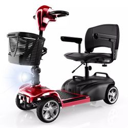 4 Wheels Mobility Scooter Adult Electric Wheelchair Device Foldable w/ Basket US