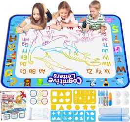 NEW Large Aqua Water Doodle Mat