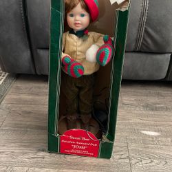 Christmas Porcelain Animated Doll
