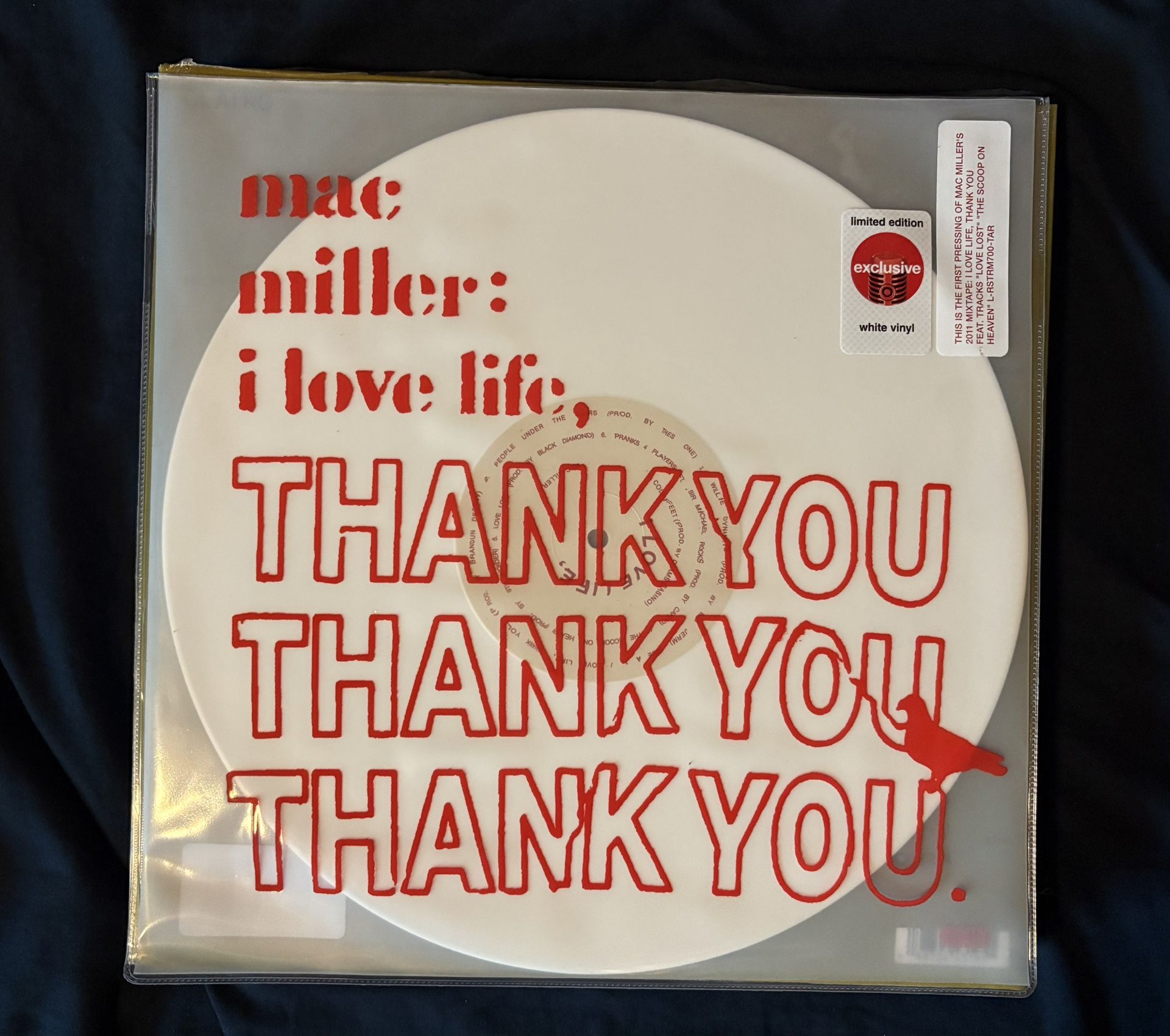 Mac Miller i love life, THANK YOU white vinyl