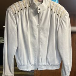 White Leather Jacket