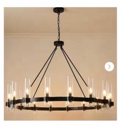 16 lights wagon wheels farmhouse chandelier