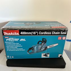 NEW 40-Volt Makita 16" Chainsaw (TOOL-ONLY)