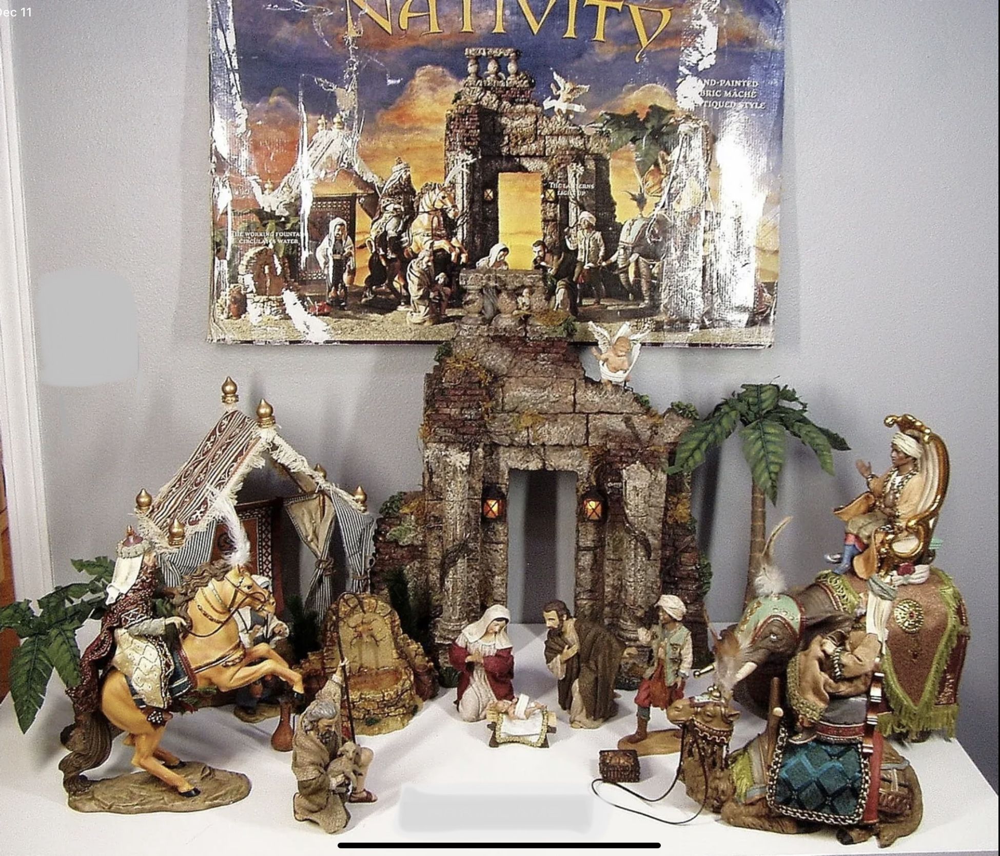CHRISTMAS Kirkland NATIVITY Scene Set Creche de Noel #790605 LARGE SCALE Costco