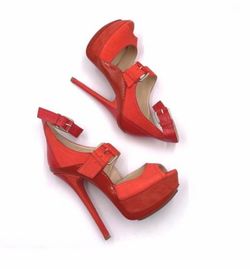 Jimmy Choo Shades of Orange heels