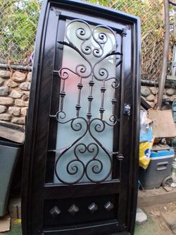Iron door 36x80 new with frame