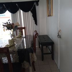 Dark Brown Stool Good For Dining Room Or Bedroom