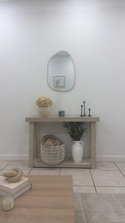 table and mirror combo