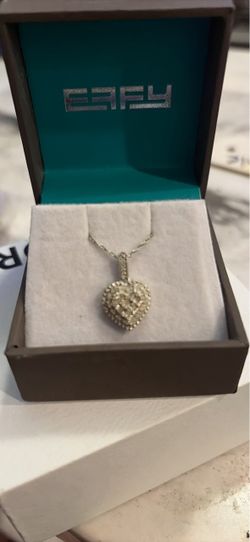 EFFY DIAMOND Heart Pendant Necklace